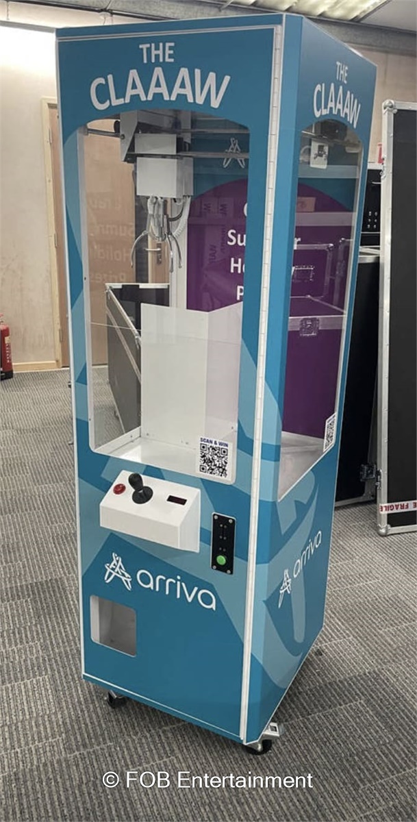 Prize Crane Claw Machine Hire for Events Custom Prizes & UK Nationwdei